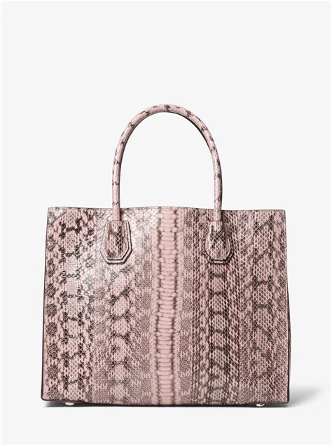 michael kors pink snakeskin bag|snakeskin Michael Kors collection handbags.